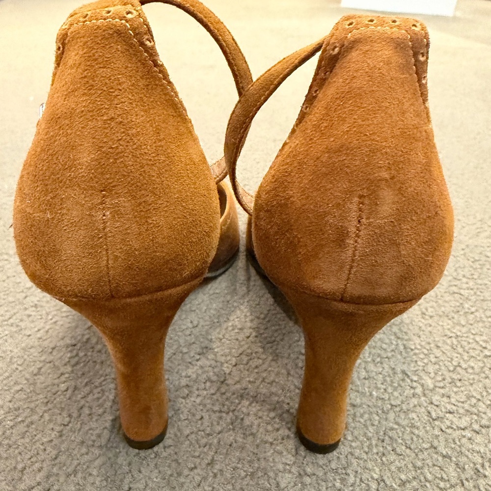Franco Sarto Women's Brown Suede 3.5” Heels, 8M NWT - Picture 7 of 9
